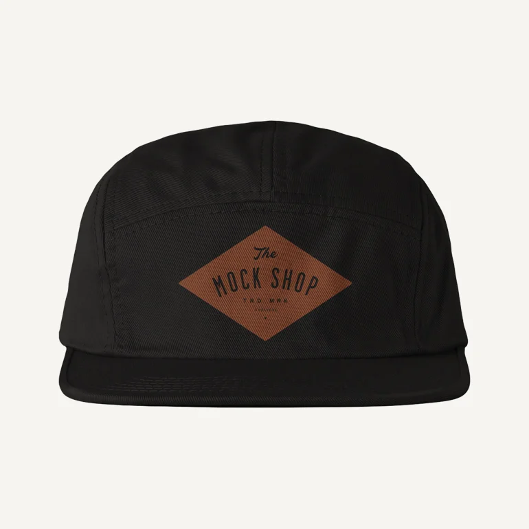 Five Panel Hat Mockup / Front + Back + Side