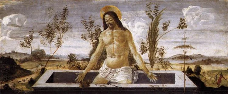 Christ in the sepulchre, Sandro Botticelli