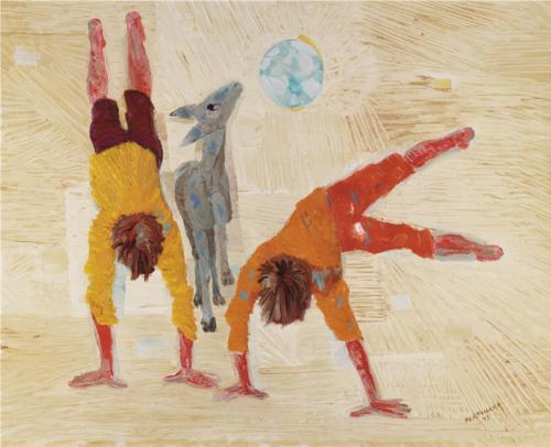 Boys playing, wikiart.org.uk
