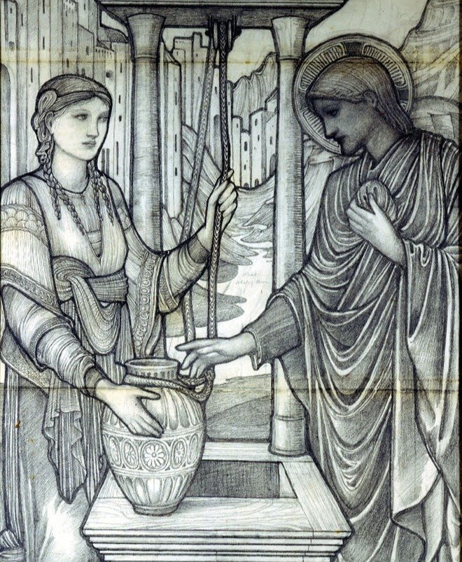 jesus-and-woman-at-the-well, edward Burne Jones clipped.JPG