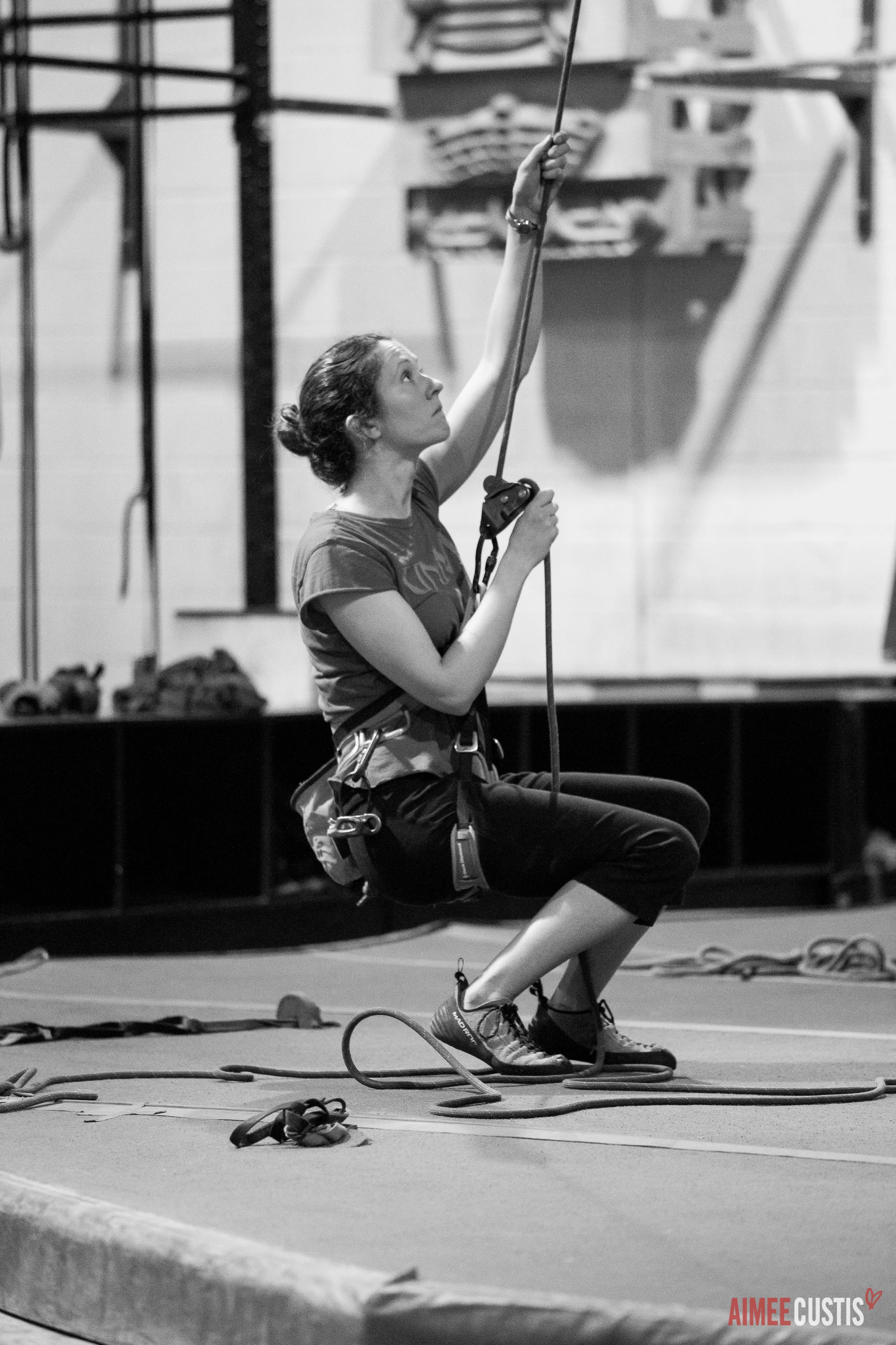 Belaying. Aimee Custis Photography, flickr .