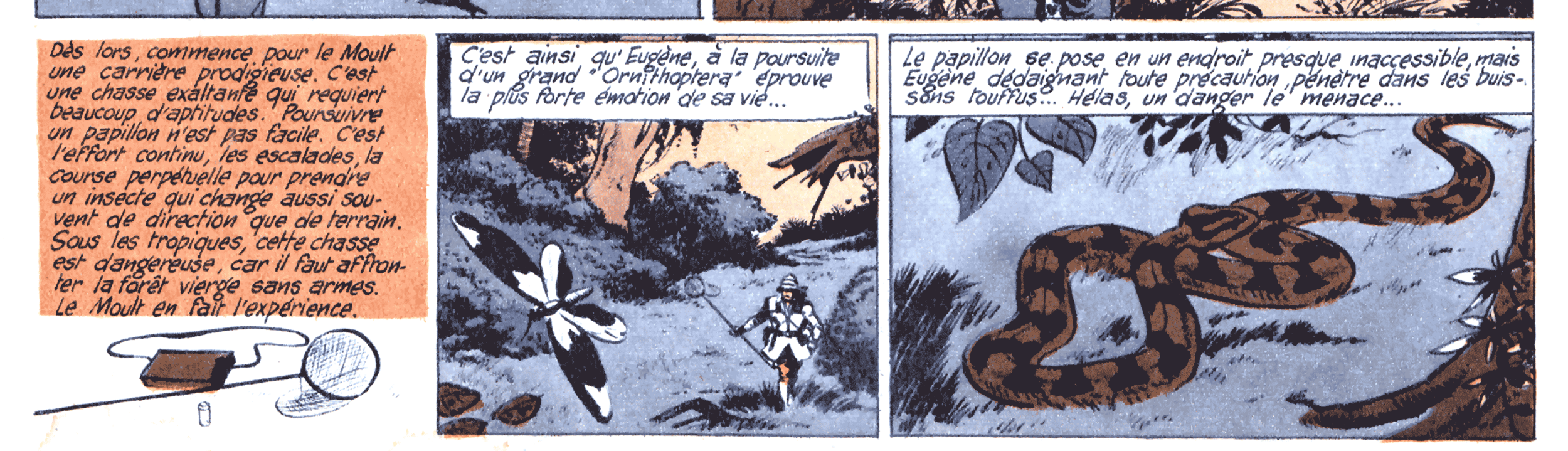 TINTIN Zeitschrift: n°396 du 24 mai 1956 "Le carrousel de l'éphémère" (das Leben des Eugène Le Moult auf 4 Seiten)