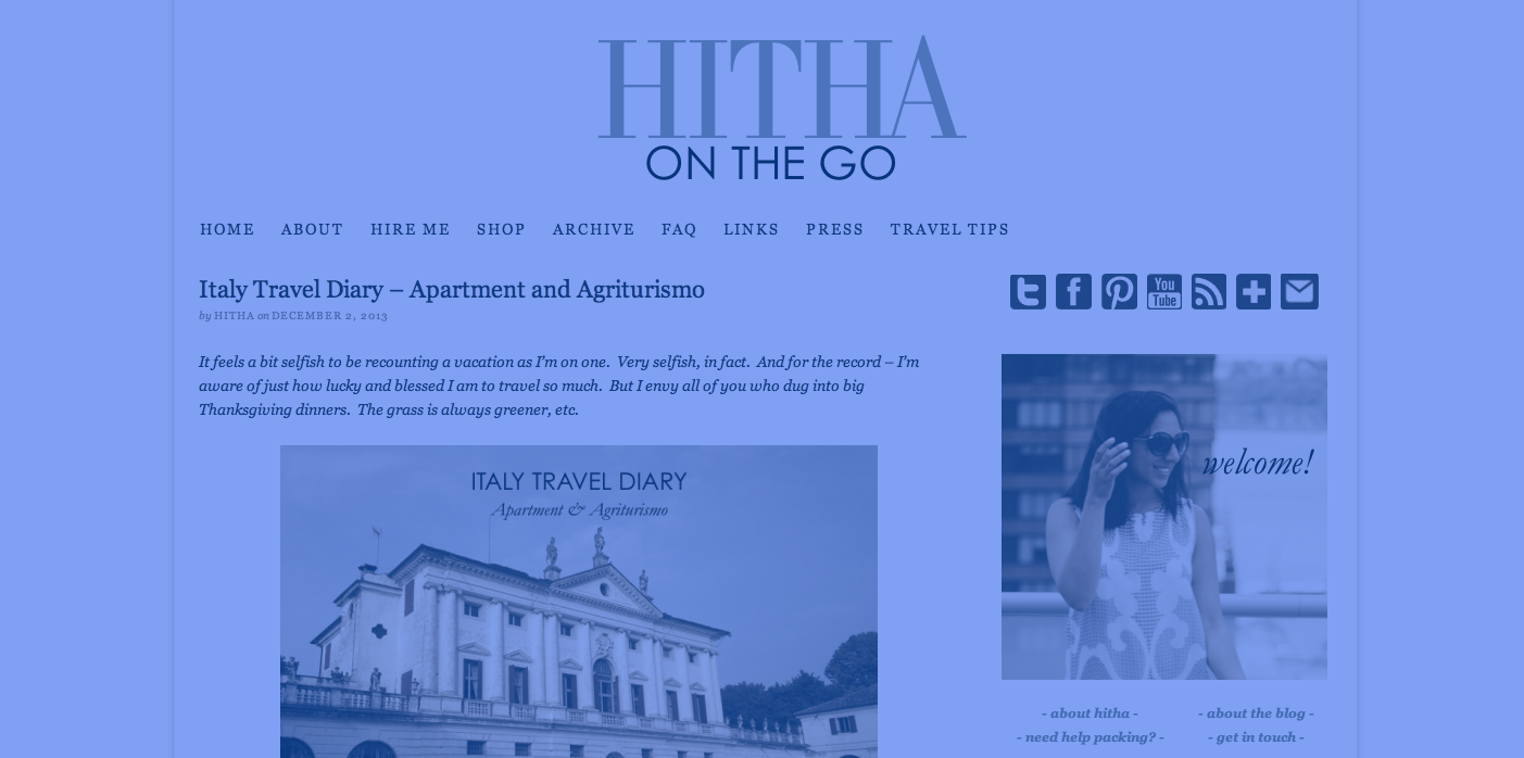 ITALY TRAVEL DIARY - HITHA ON THE GO