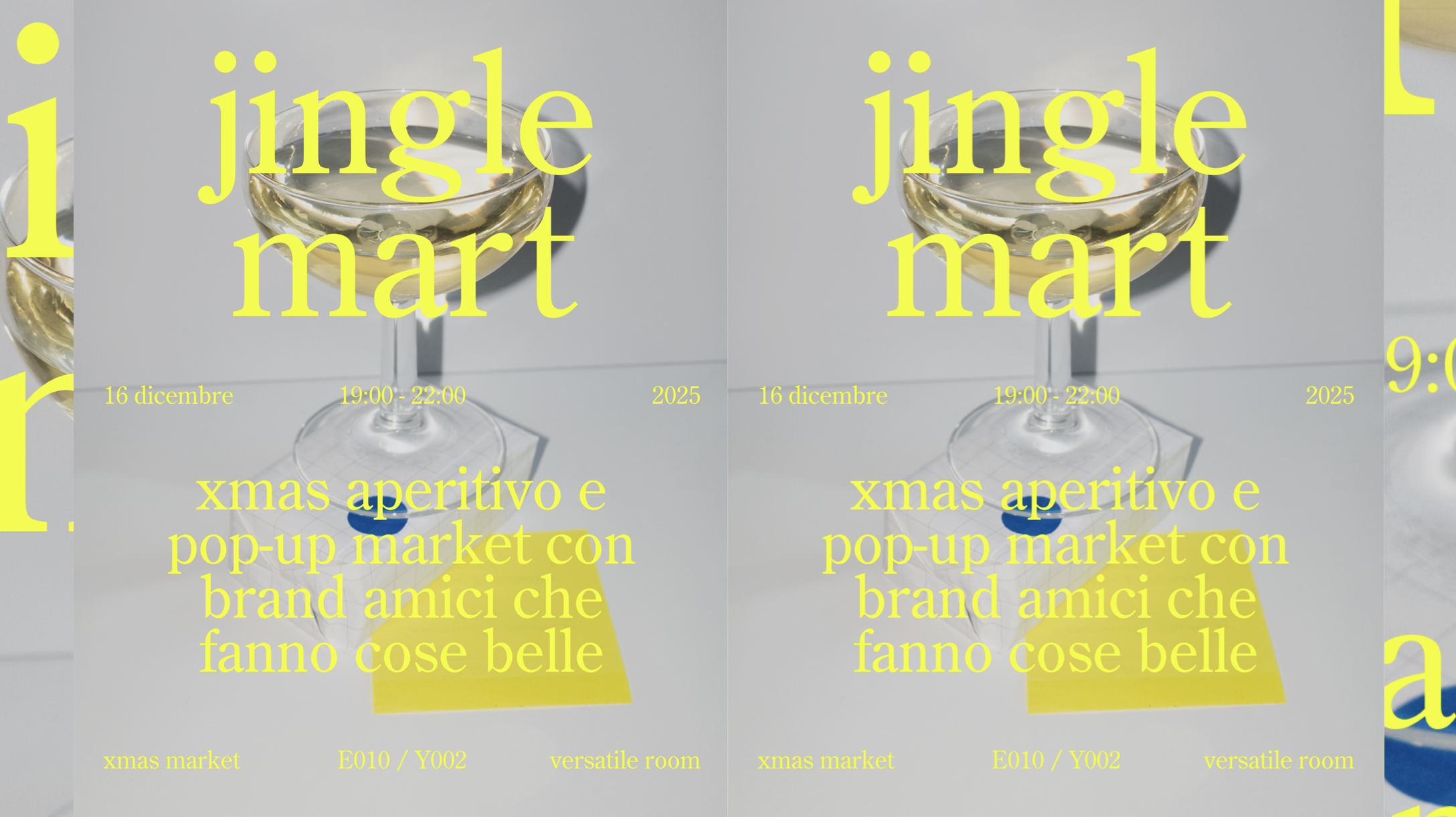 Jingle Mart 🥂 XMAS Aperitivo e pop-up market presso Versatile, a Venezia