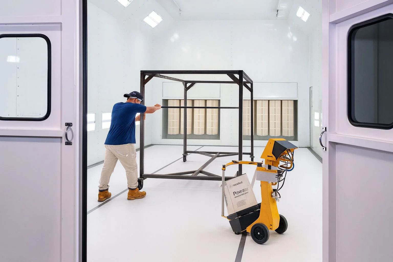 UV/IR flame detector for spray paint booth fire detection