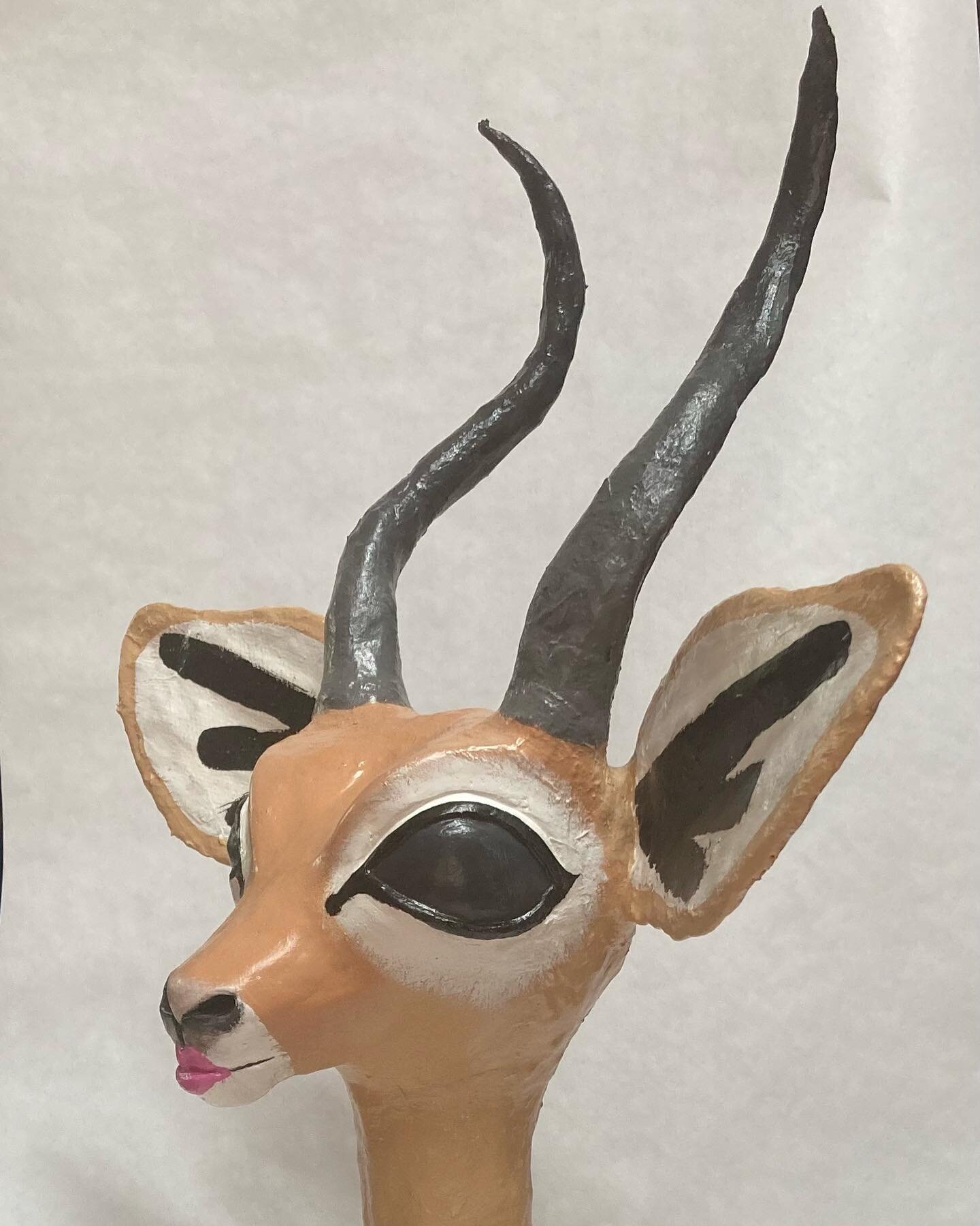 Do you need more Gerenuk artwork in your life? Check out this sculpture in my Etsy shop. Link in bio #gerenuk #gerenuklove #animalart #animalartwork #etsy #etsysellersofinstagram #newetsyshopowner #newetsyshop #kaitlynburla #kaitlynburlaartwork #ante