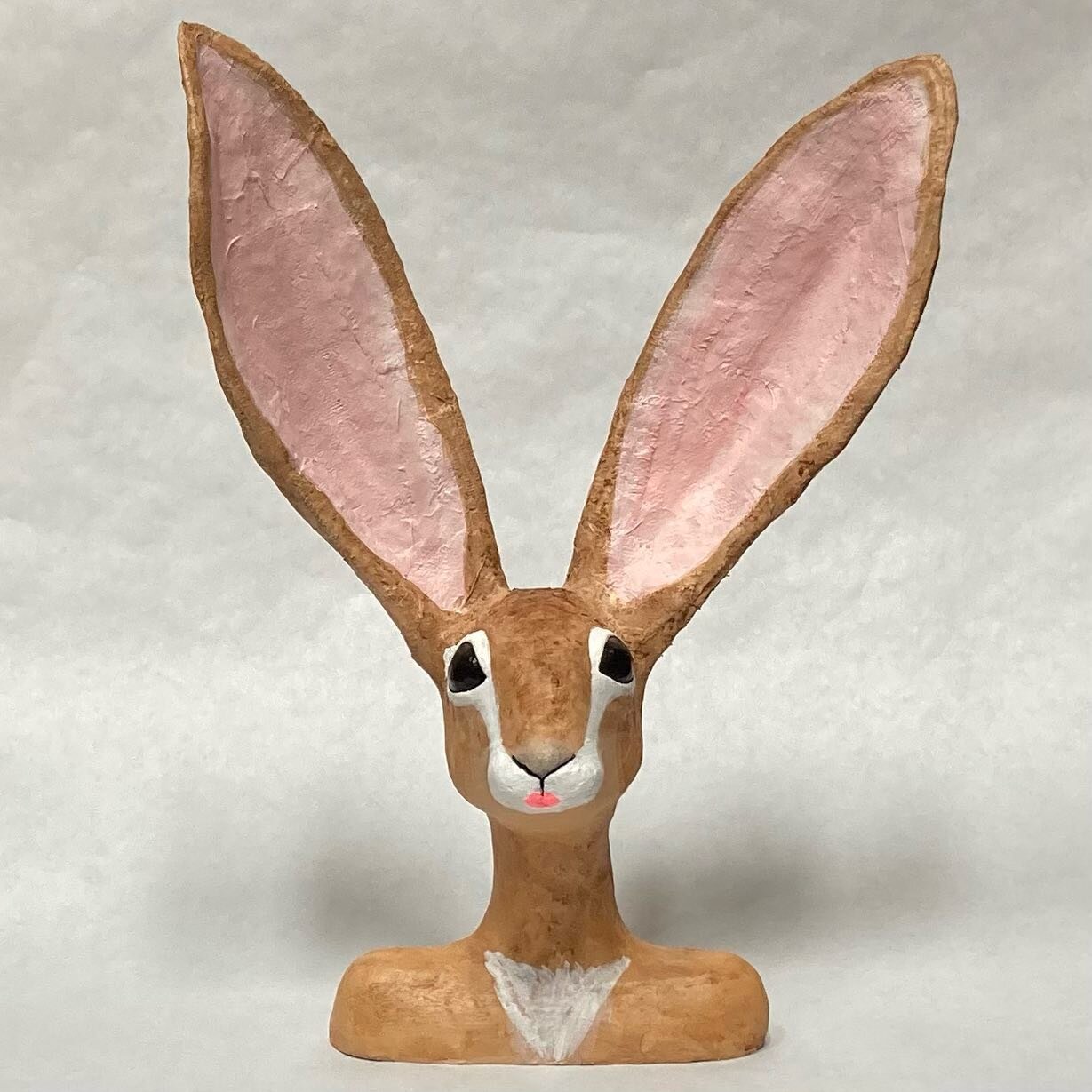 New listing up in my Etsy Shop!! Link in bio #jackrabbit #jackrabbits #rabbit #rabbitart #kaitlynburla #kaitlynburlaartwork #etsy #etsyshop #etsyseller #animalart #animalsculpture #newetsyshop #animaldecor