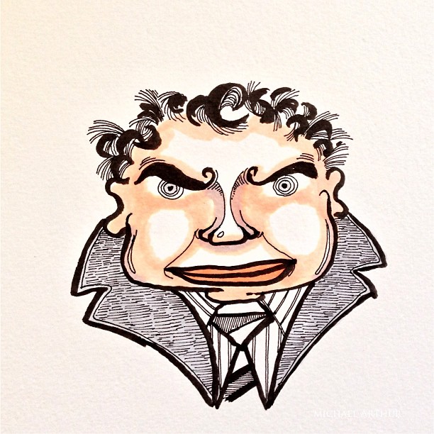 Bugsy. #drawing #cartoon #sketchbook #sketch #comix #comics #art #illustration #gangster #bugsy #penandink