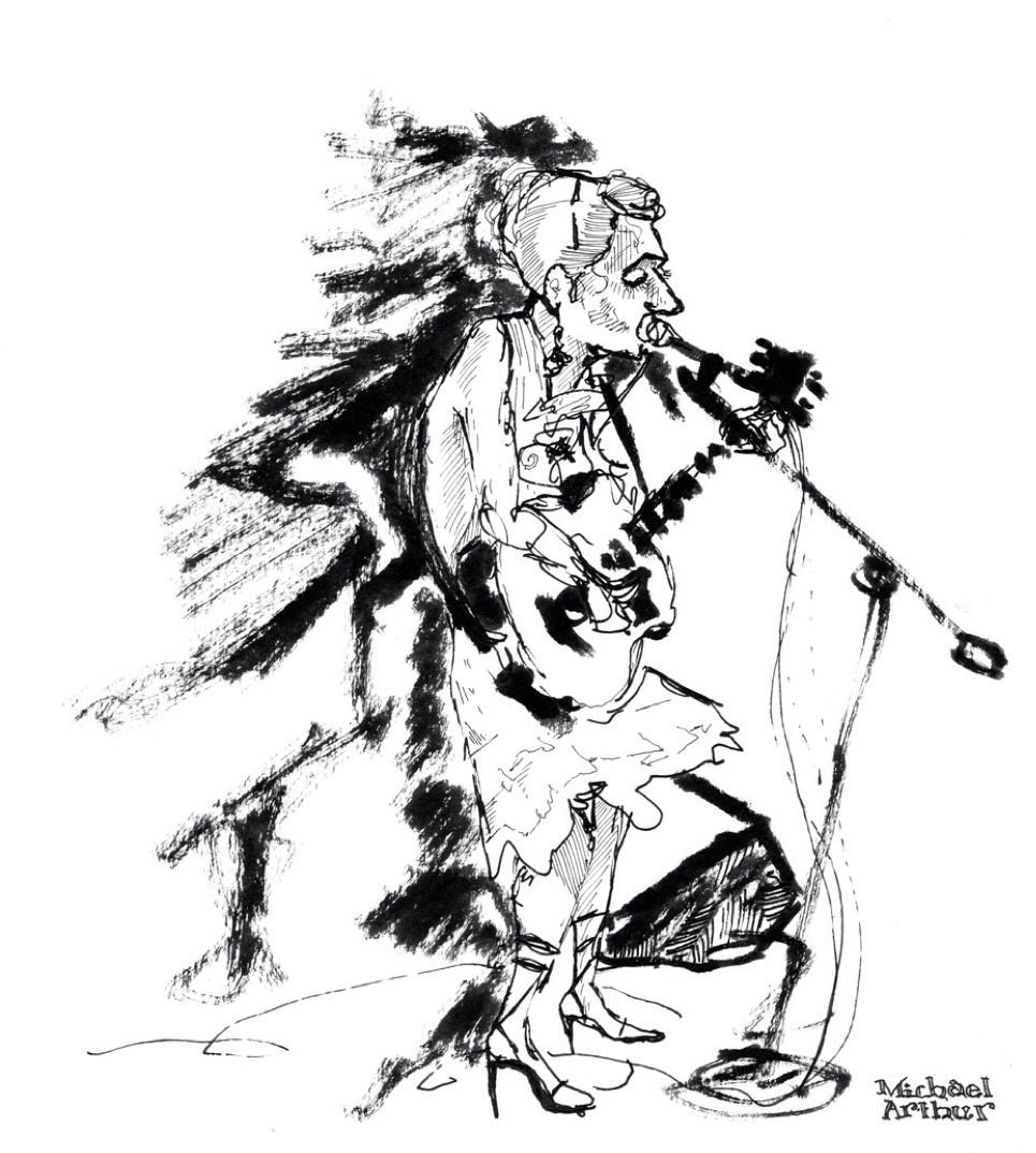 joespub:

Happy Birthday, Martha Wainwright! (Drawing by Michael Arthur inklines)