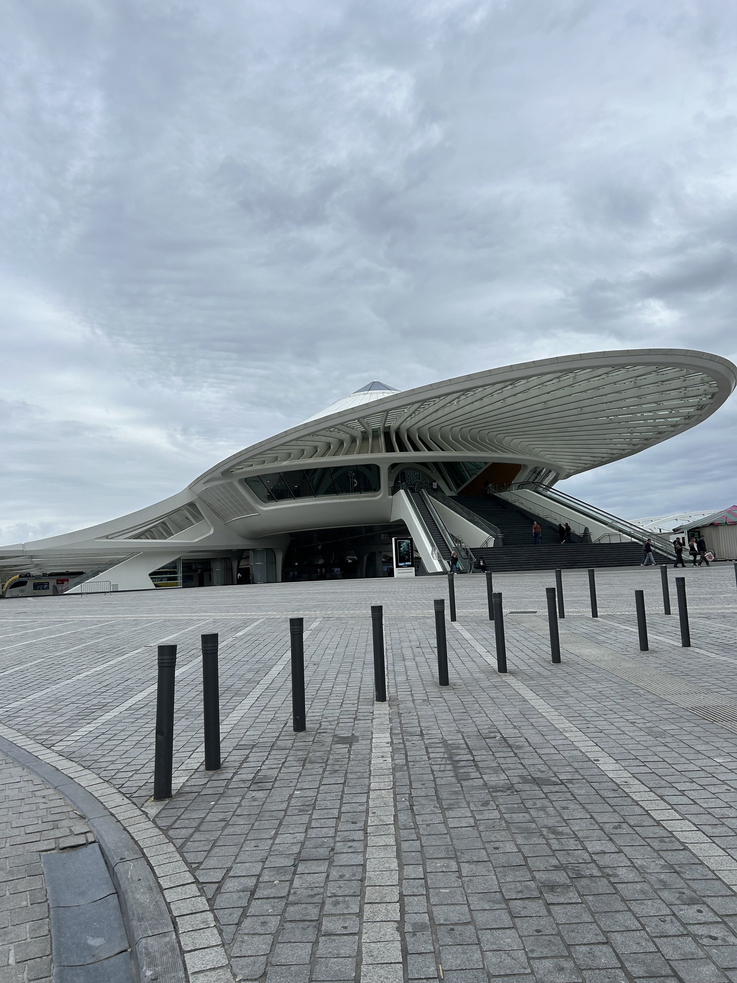 Picture of Mons train station, brooding sky June 2026