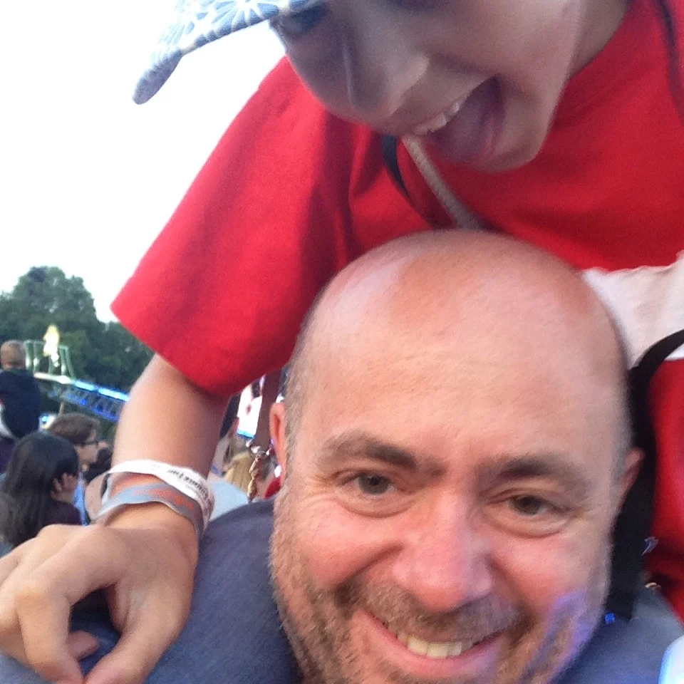 Yes that white dot is Taylor. She couldn't see me very well, either.