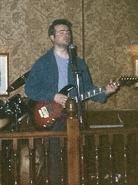 Tim Robson playing a gig in London 1995
