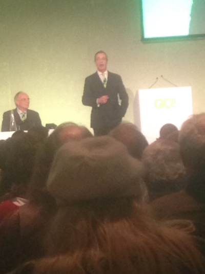 Nigel Farage last night