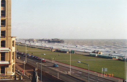 Hove Lawns and the (near) complete West Pier December 1993 from my balcony.