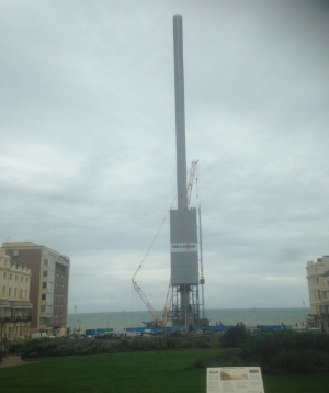 A partially built i360 in Brighton late 2015. Photo TR