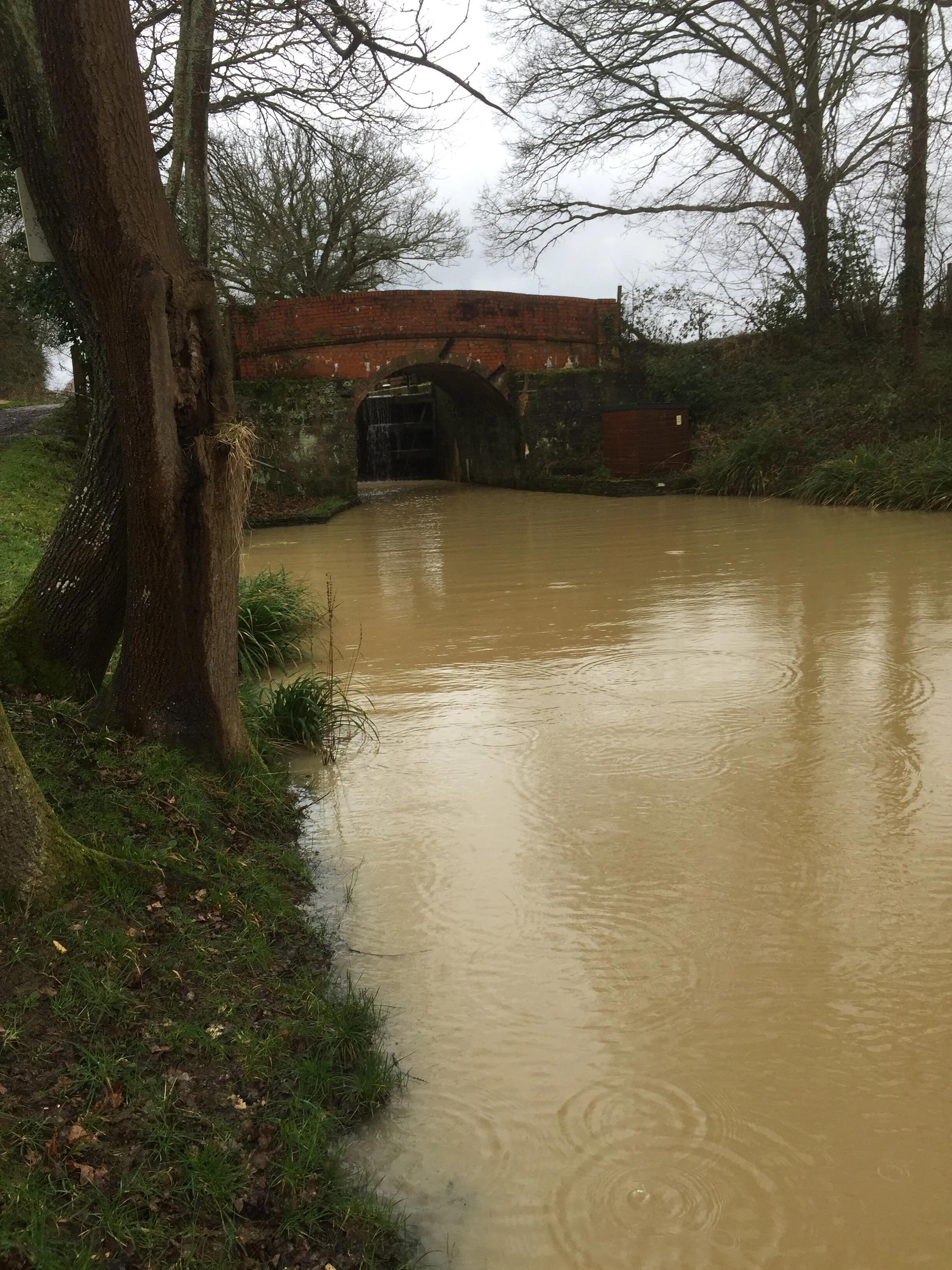 A restored part of the canal with bridge