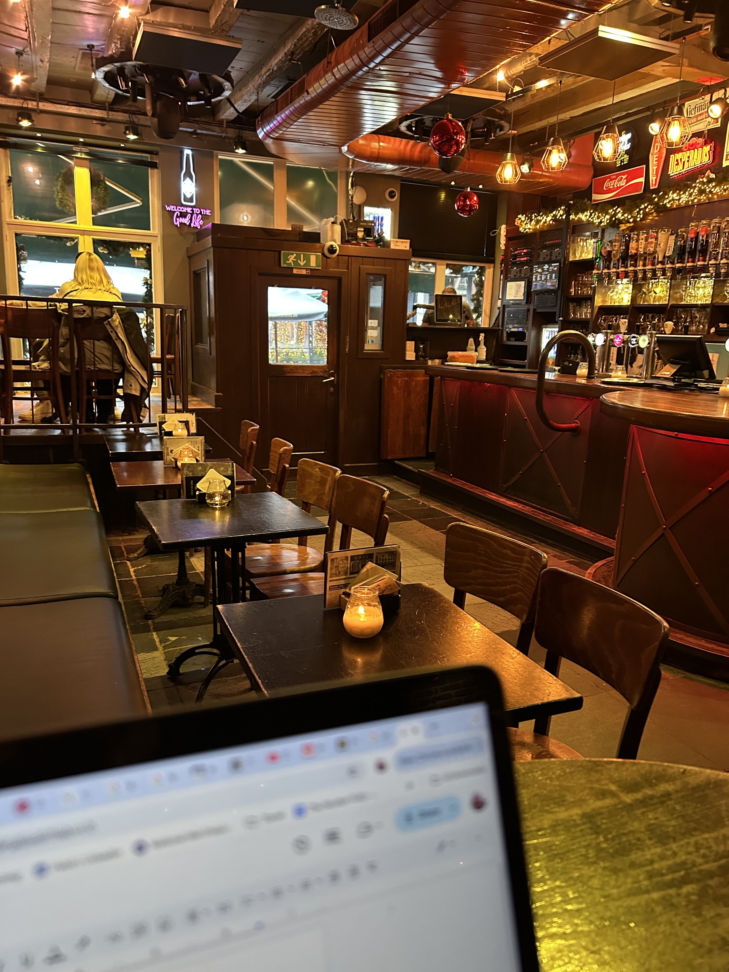 Interior of Cafe Pick in Bruges