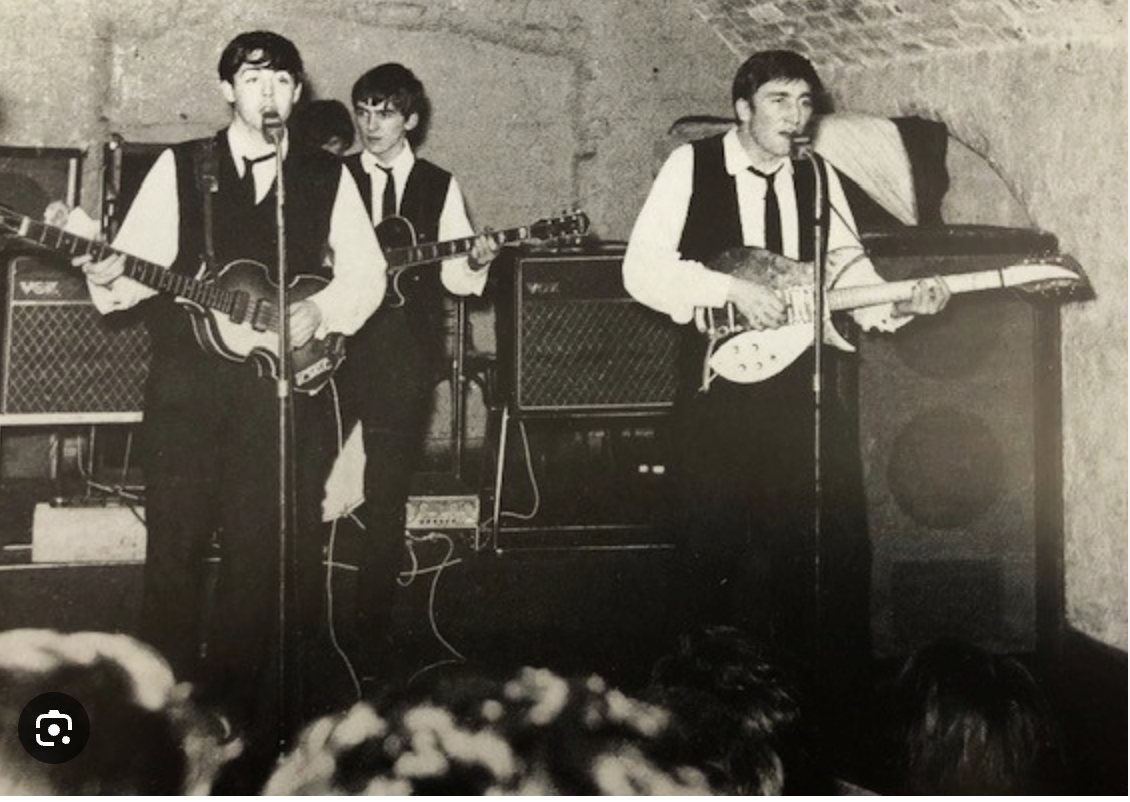 The Beatles playing the Cavern Club 1962
