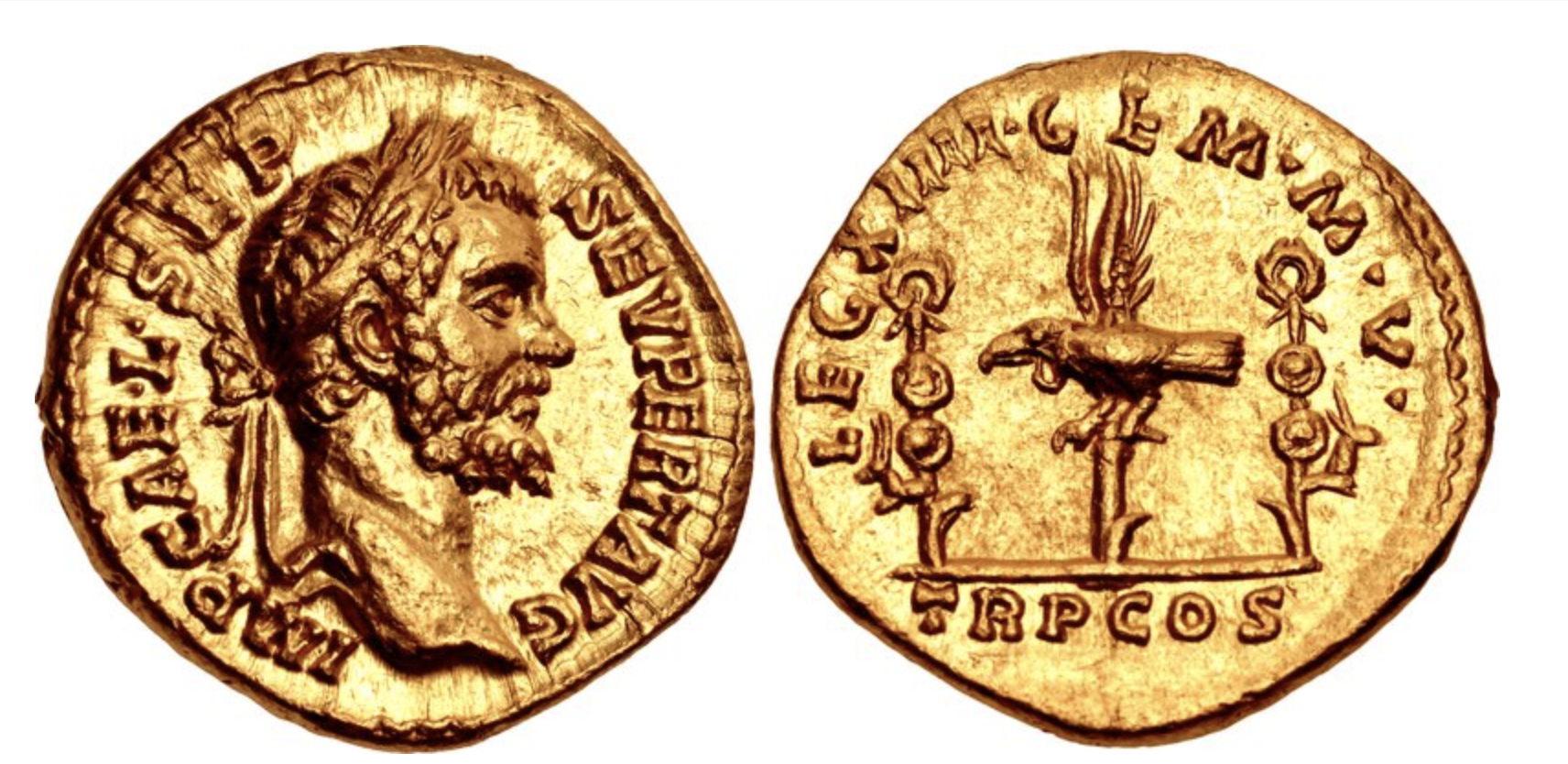 Septimius Severus Gold Aureus - Roman Inflation Evidence