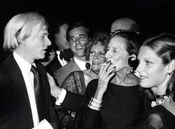 Andy Warhol and Diana Vreeland in 1977. Image: WiredImage.