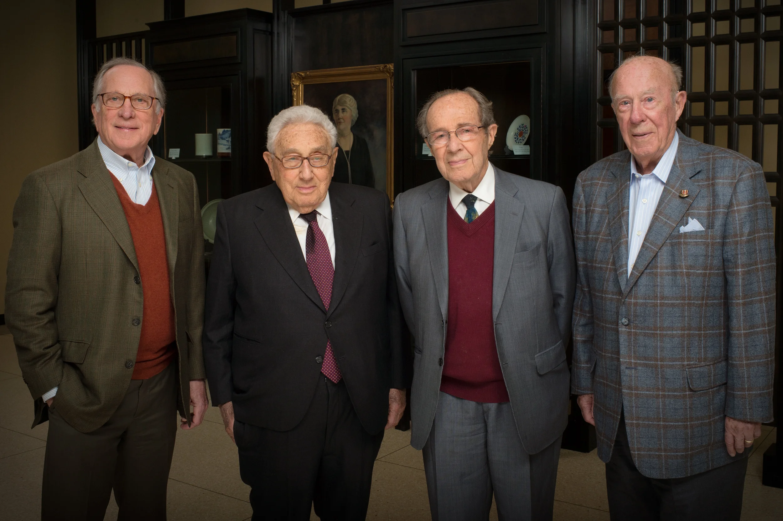 Nuclear Security Project (l-r) Sam Nunn, Henry Kissinger, William Perry, George Shultz