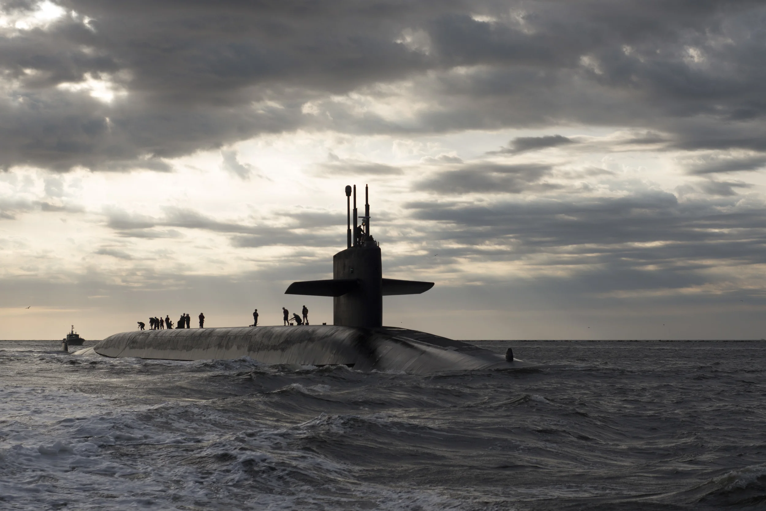 Ohio-class ballistic missile submarine USS Rhode Island - Photo courtesy U.S. Navy