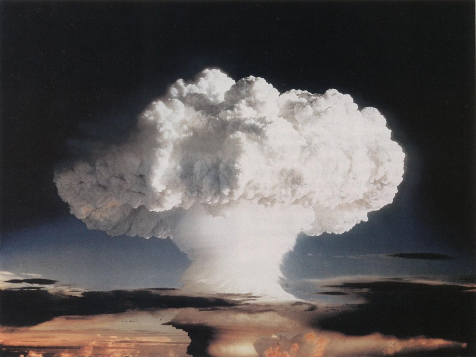  The first test of a full-scale thermonuclear device, Ivy Mike, November 1, 1952. Wikimedia Commons.