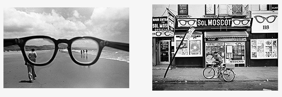 Eyeglasses, California, 1978 | Sol Moscot Optician, New York, 1970 Copyright © Mark Chester