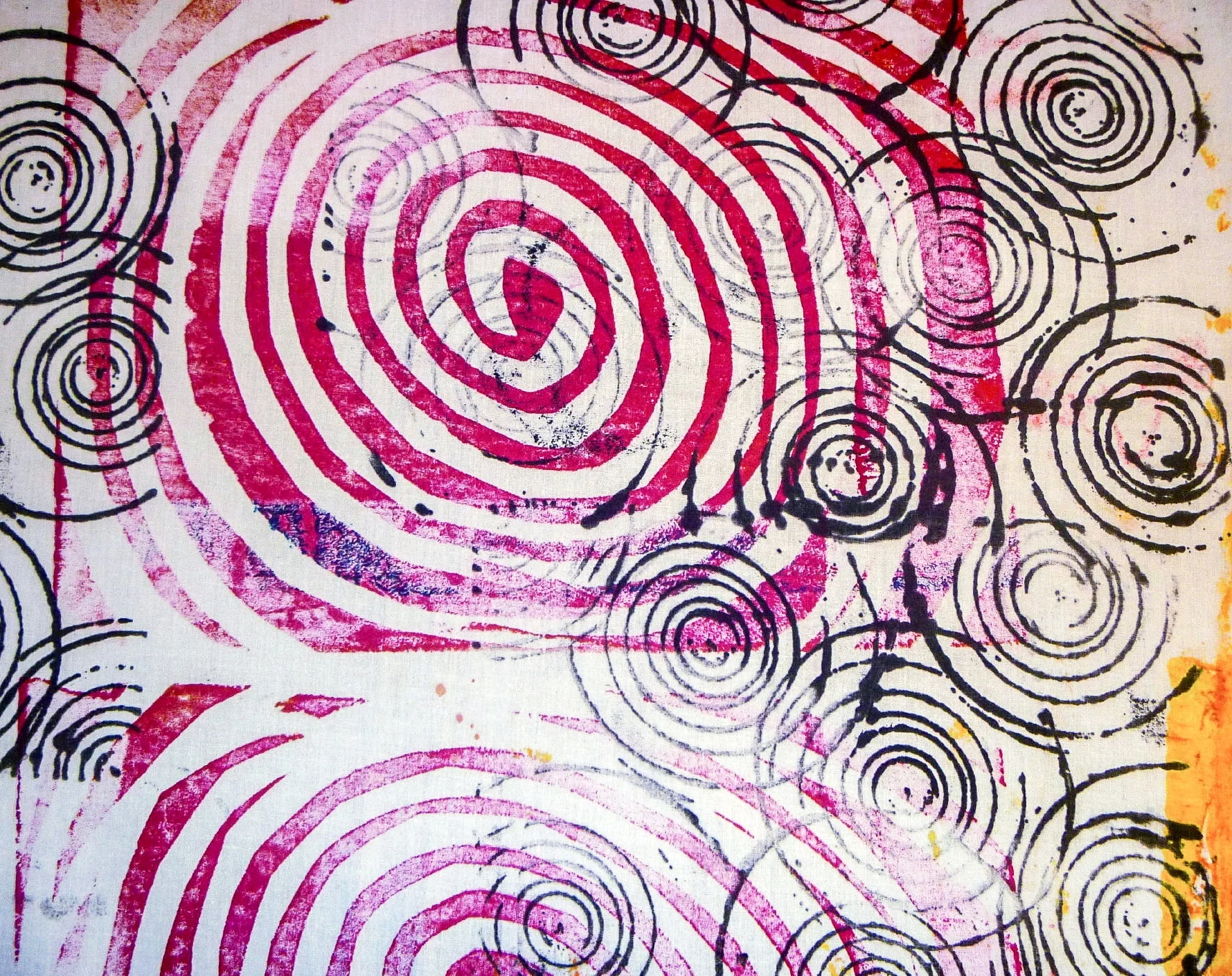Playing with Fabric Paints