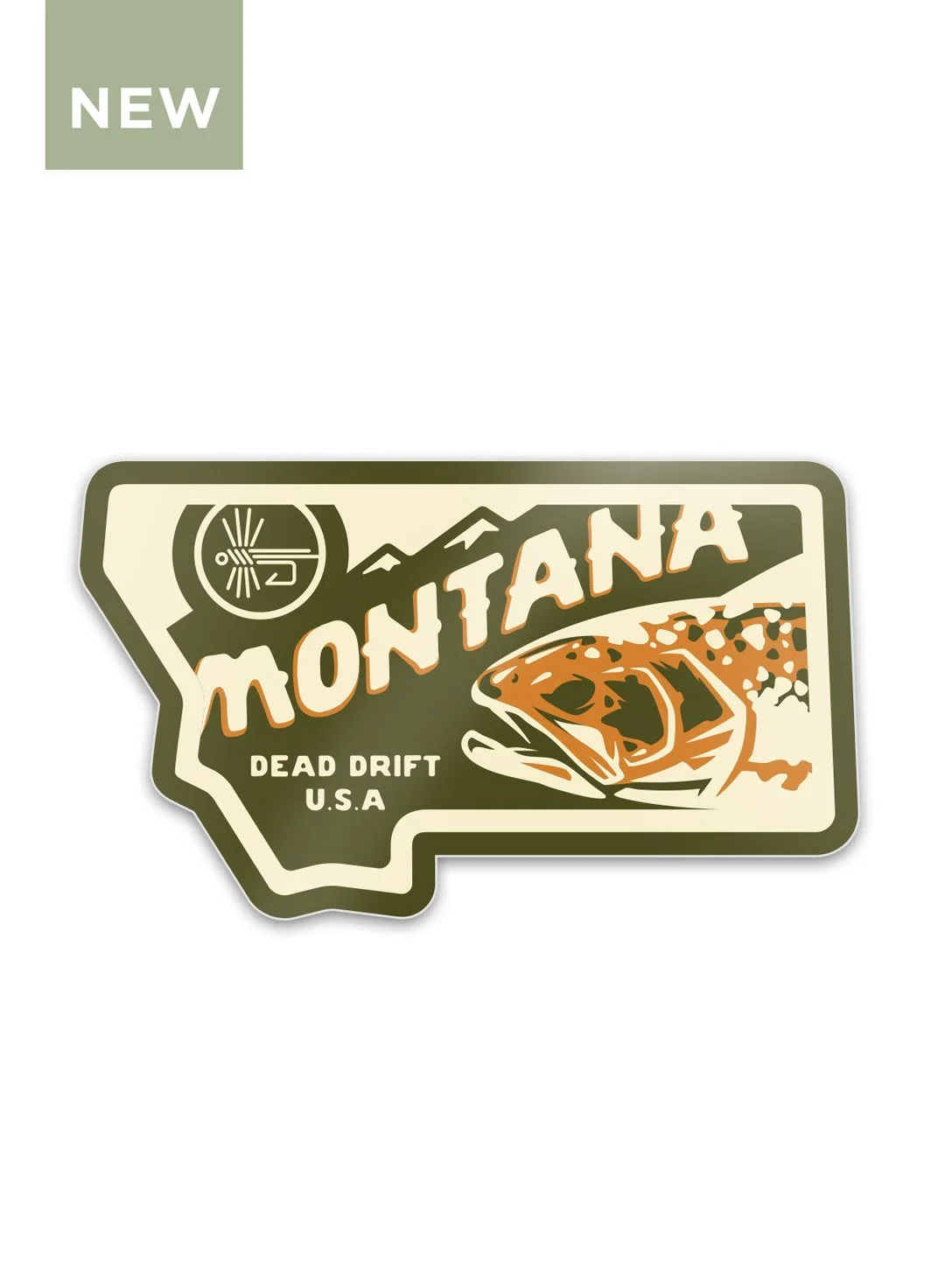 Montana Trout Fly Fishing Sticker