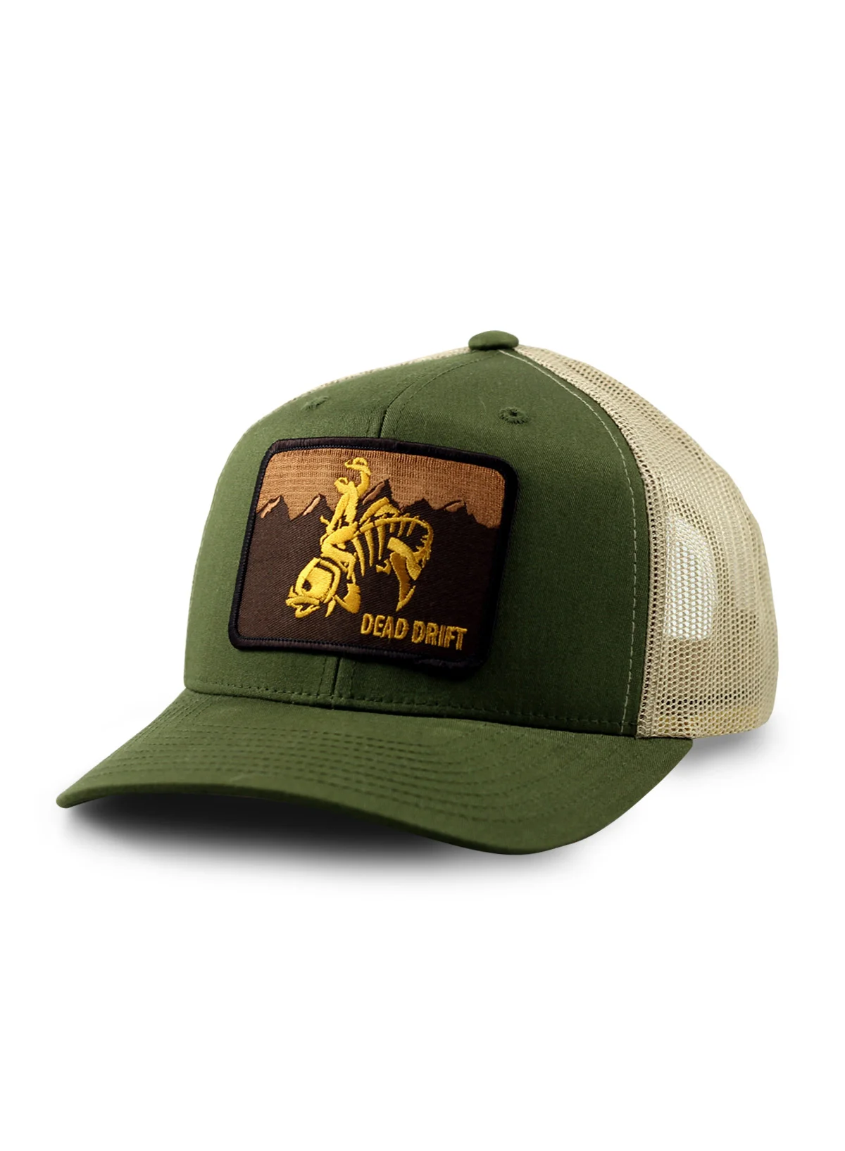 Wild West Wyoming Trucker Olive