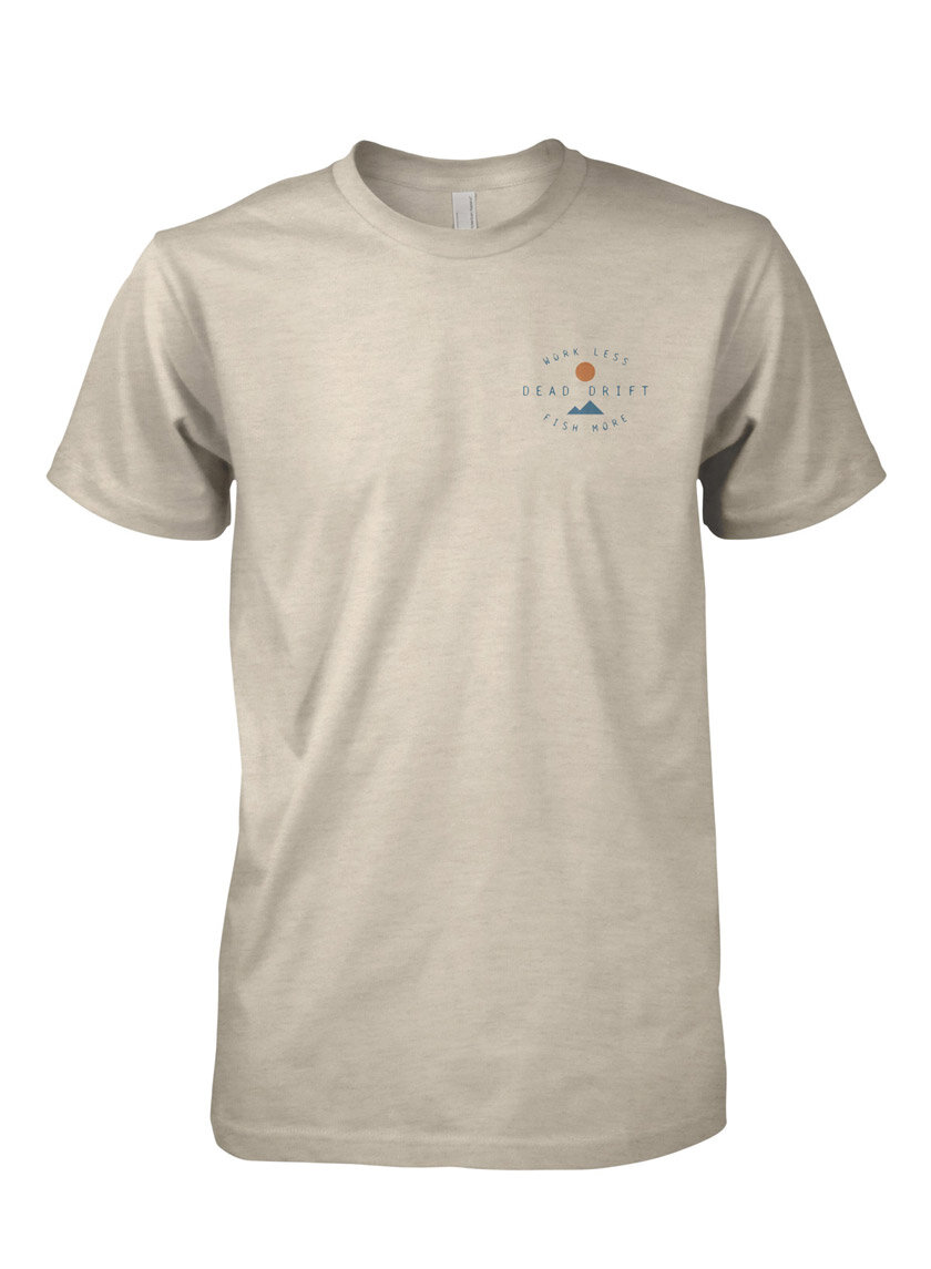 2019_Dead-Drift-Fly-Fishing-Tee-Shirt-Front-WorkLess-HeatherCream.jpg