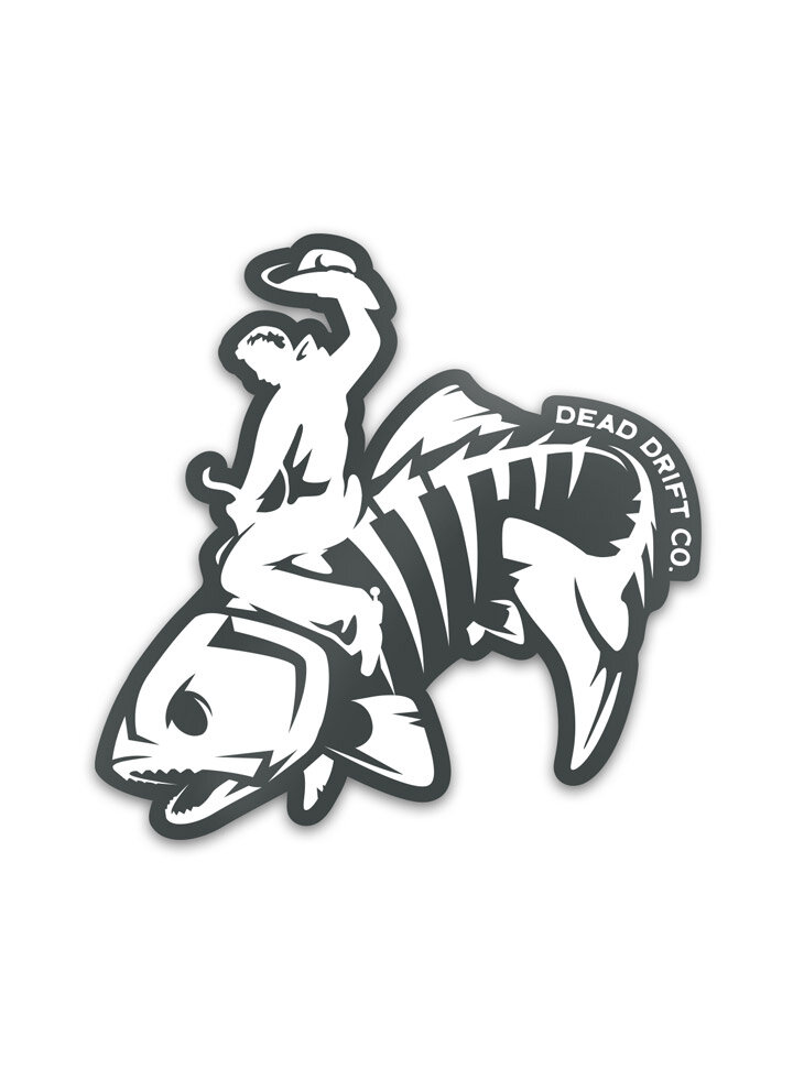 Bucking Trout Sticker