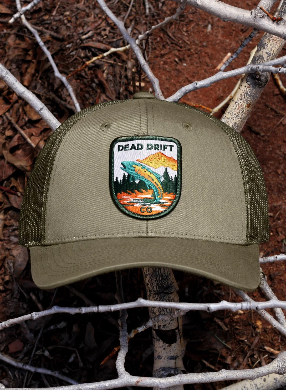 Rising Trout Trucker Hat — Dead Drift
