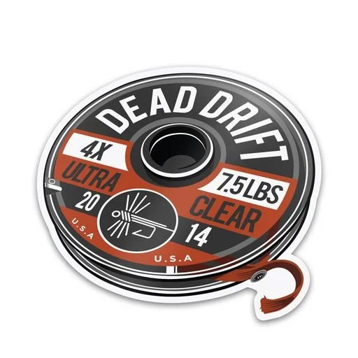 Dead Drift Tippet Sticker