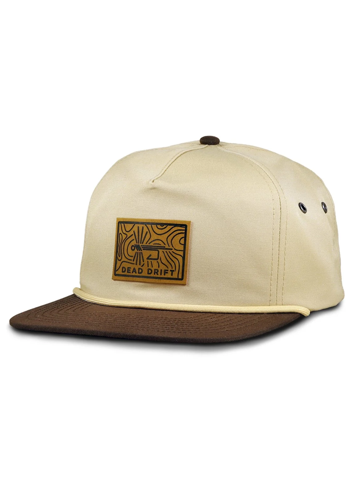 Topo Leather Flat Bill .jpg