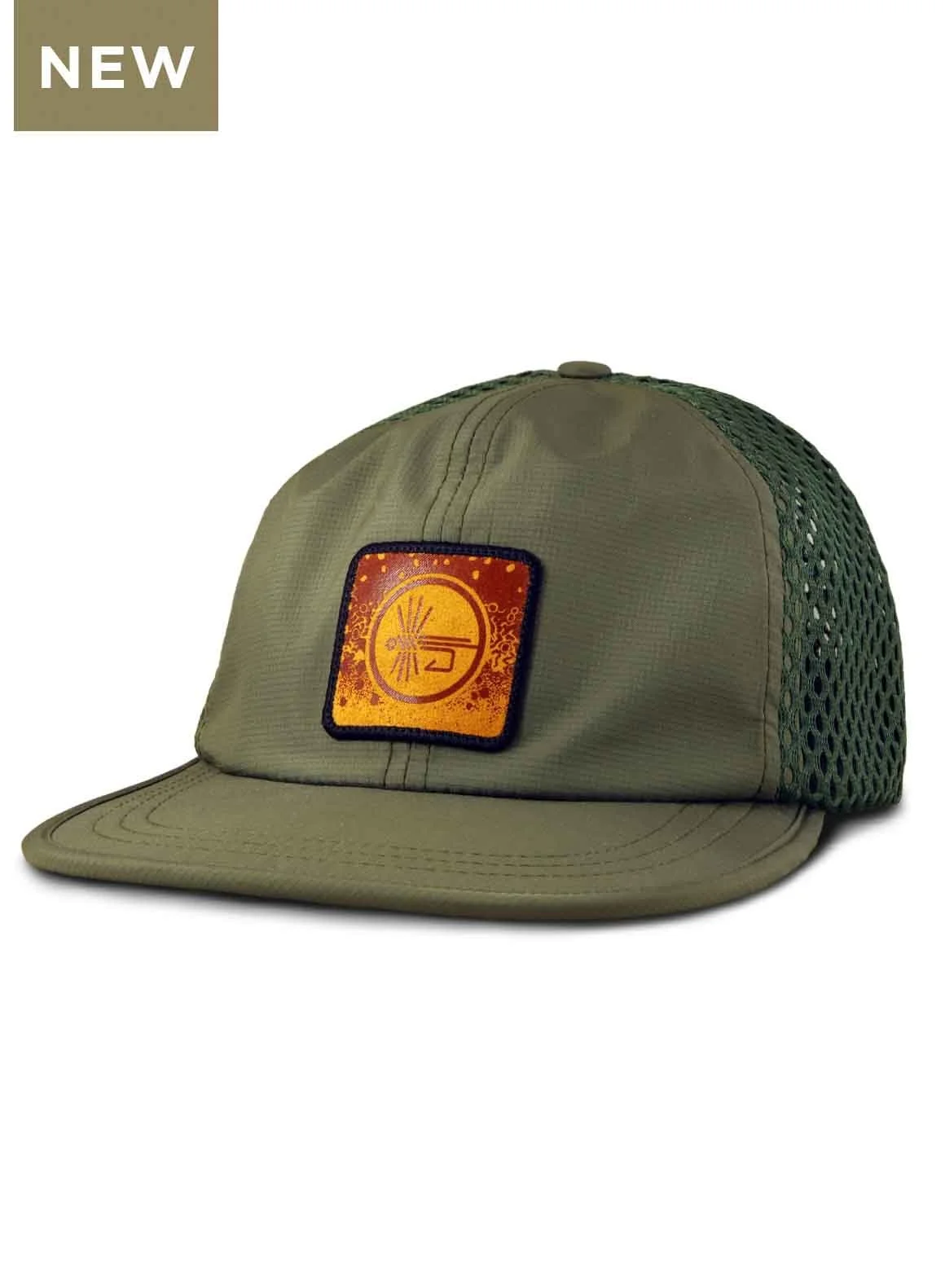 Runoff Logo Packable Cap Olive