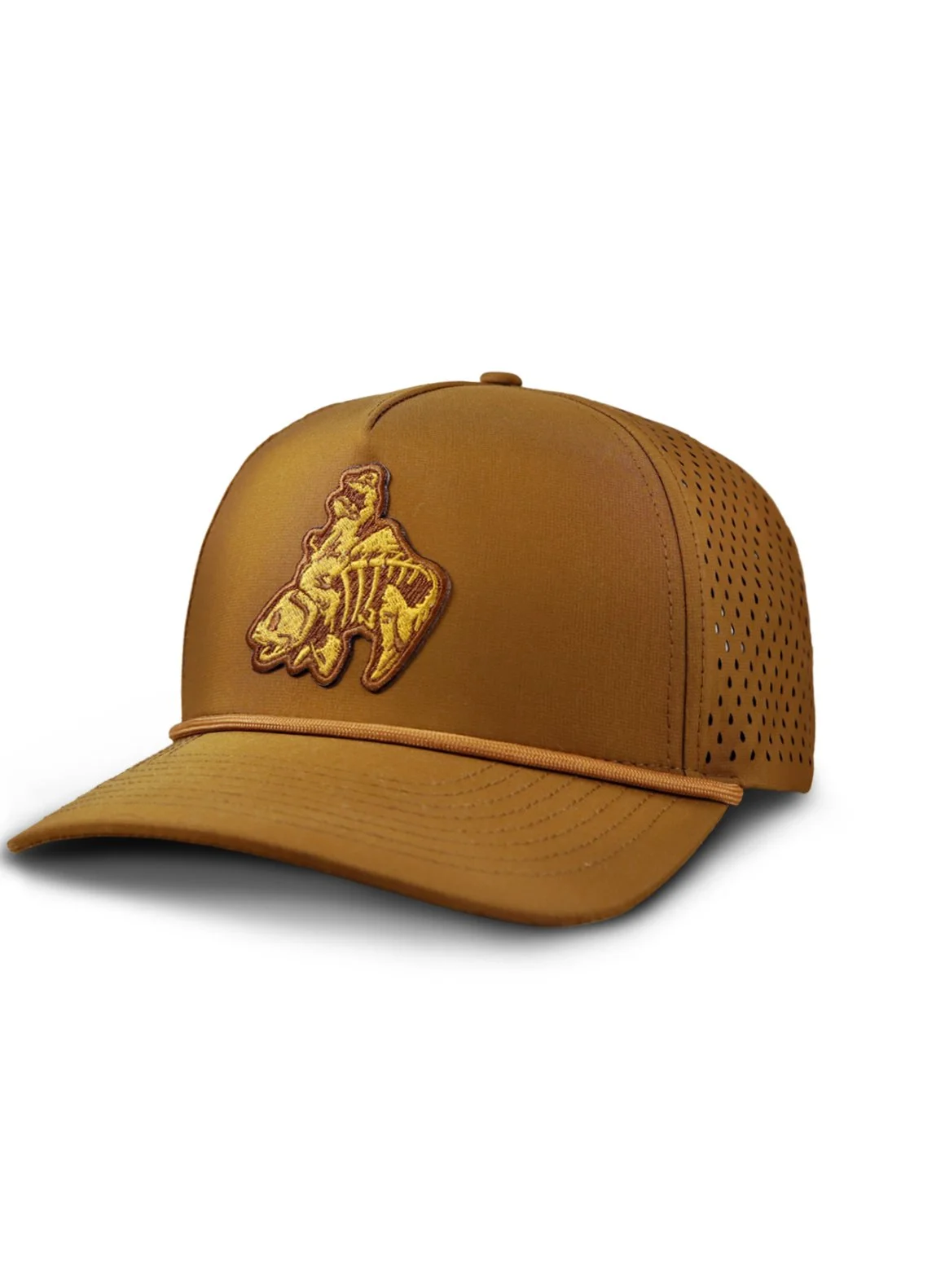 Classic Bucking Trout Snapback Caramel