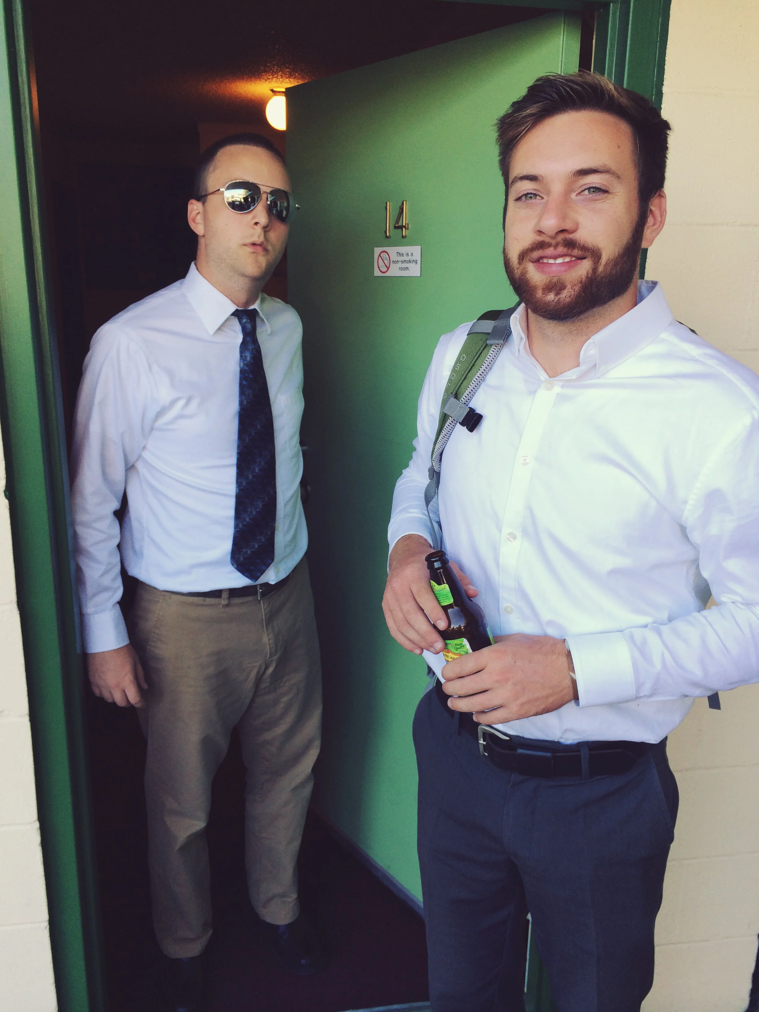 Ryan and Marsh before Chelsea's Wedding