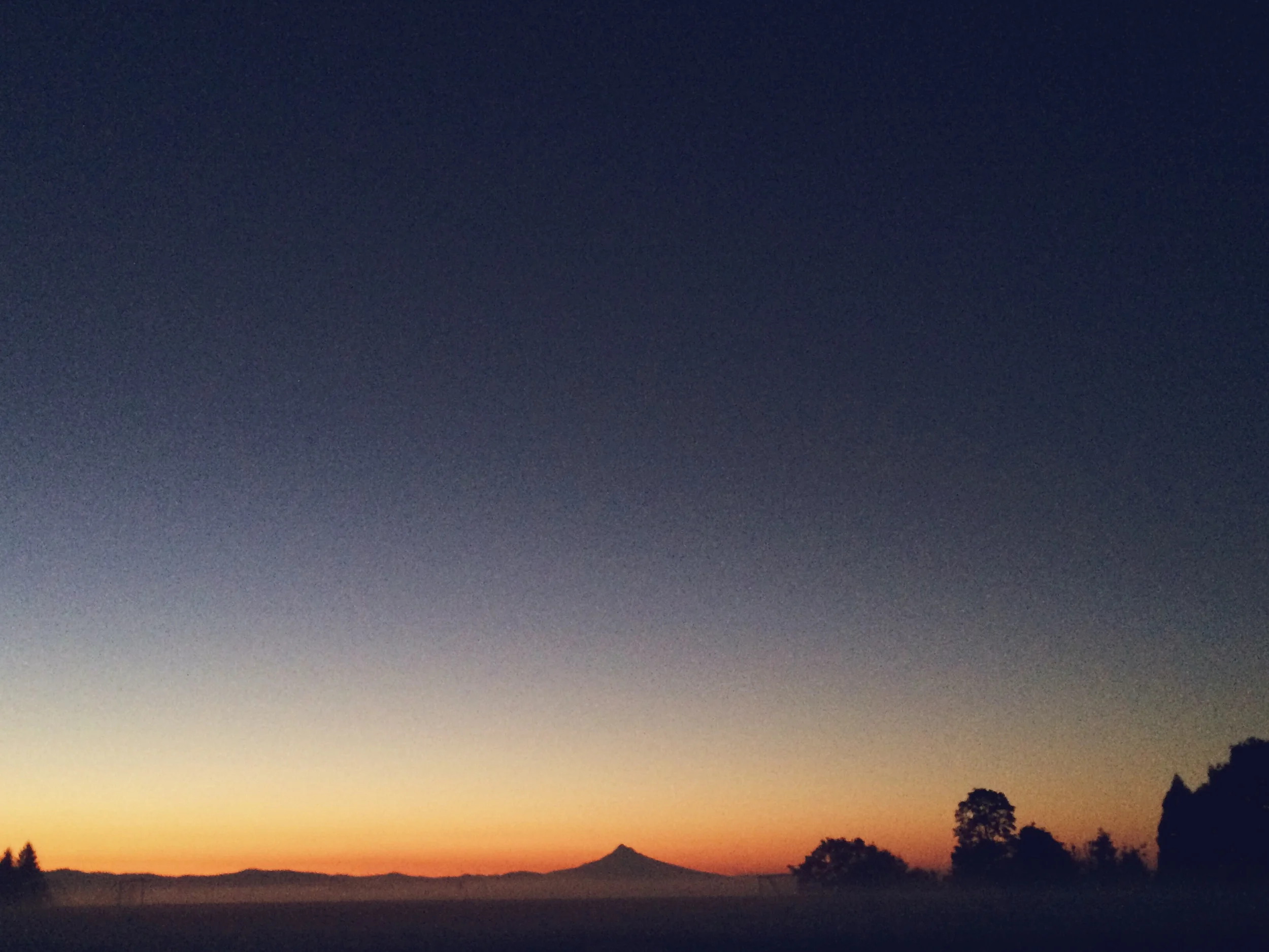 Waking up at 5:15 a.m. isn't so bad, seeing that I'm often rewarded w/ October views such as this one. (And this photo obviously doesn't do it justice.)