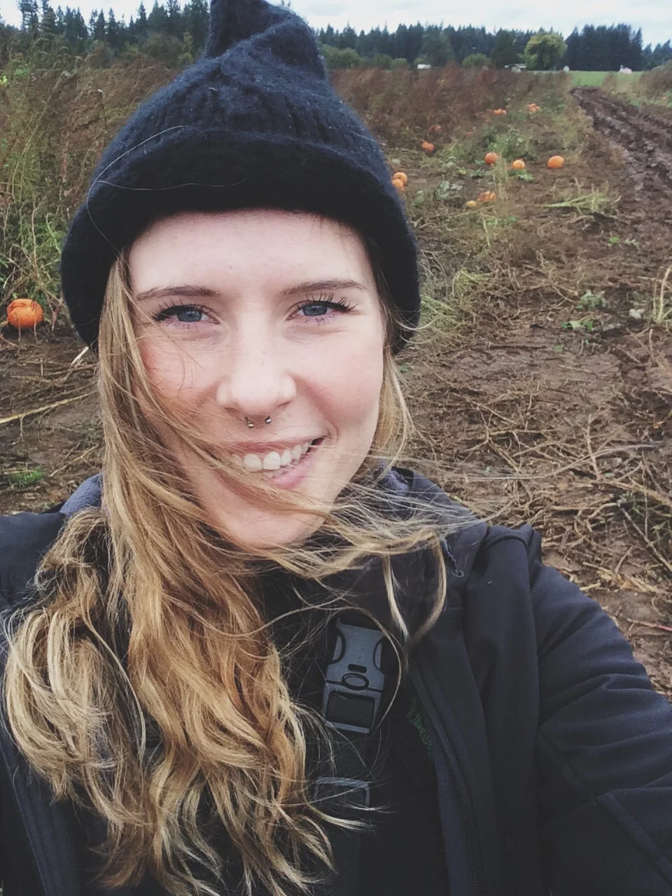 Pumpkin patch selfie