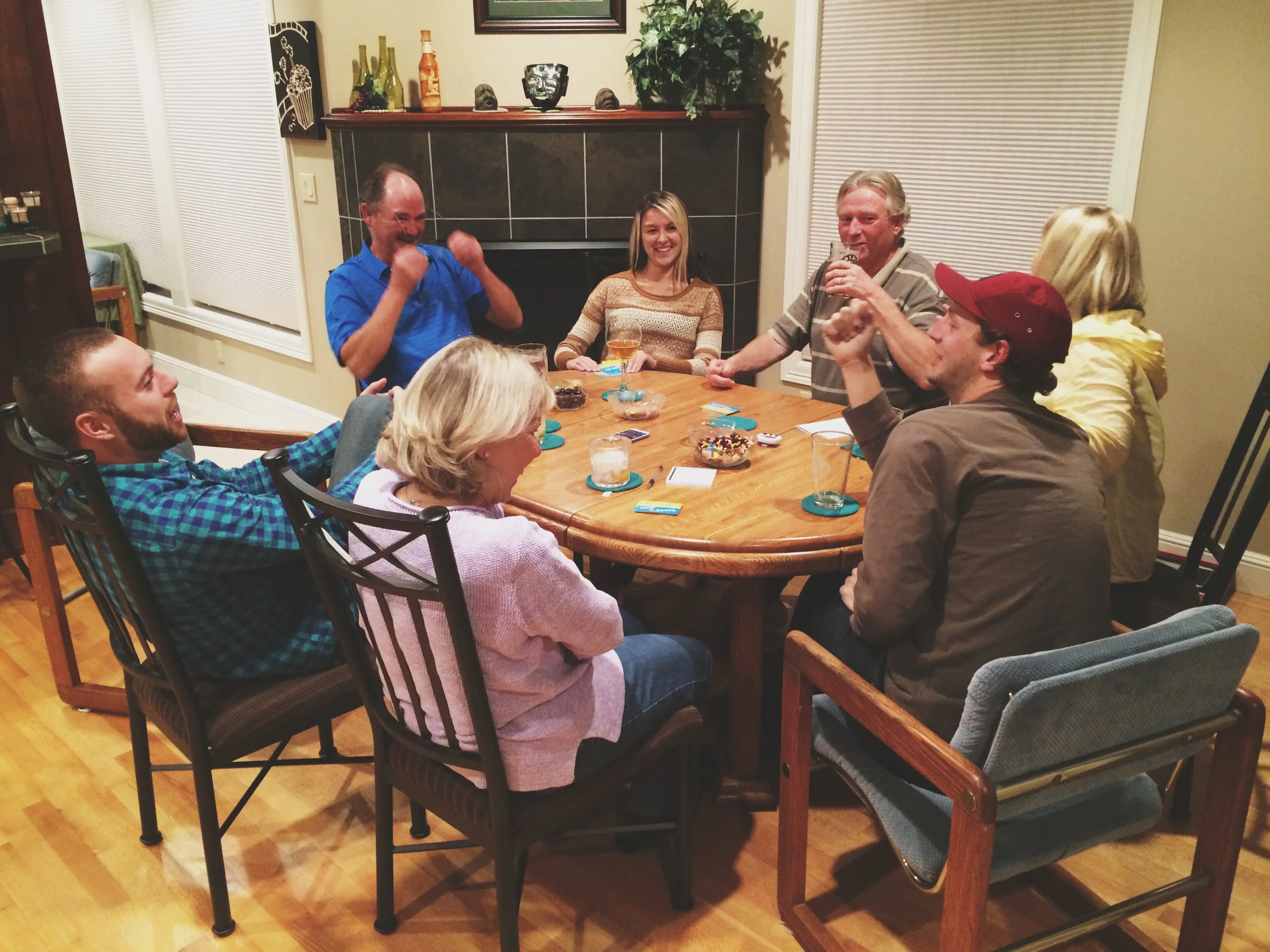 Game night with the parents
