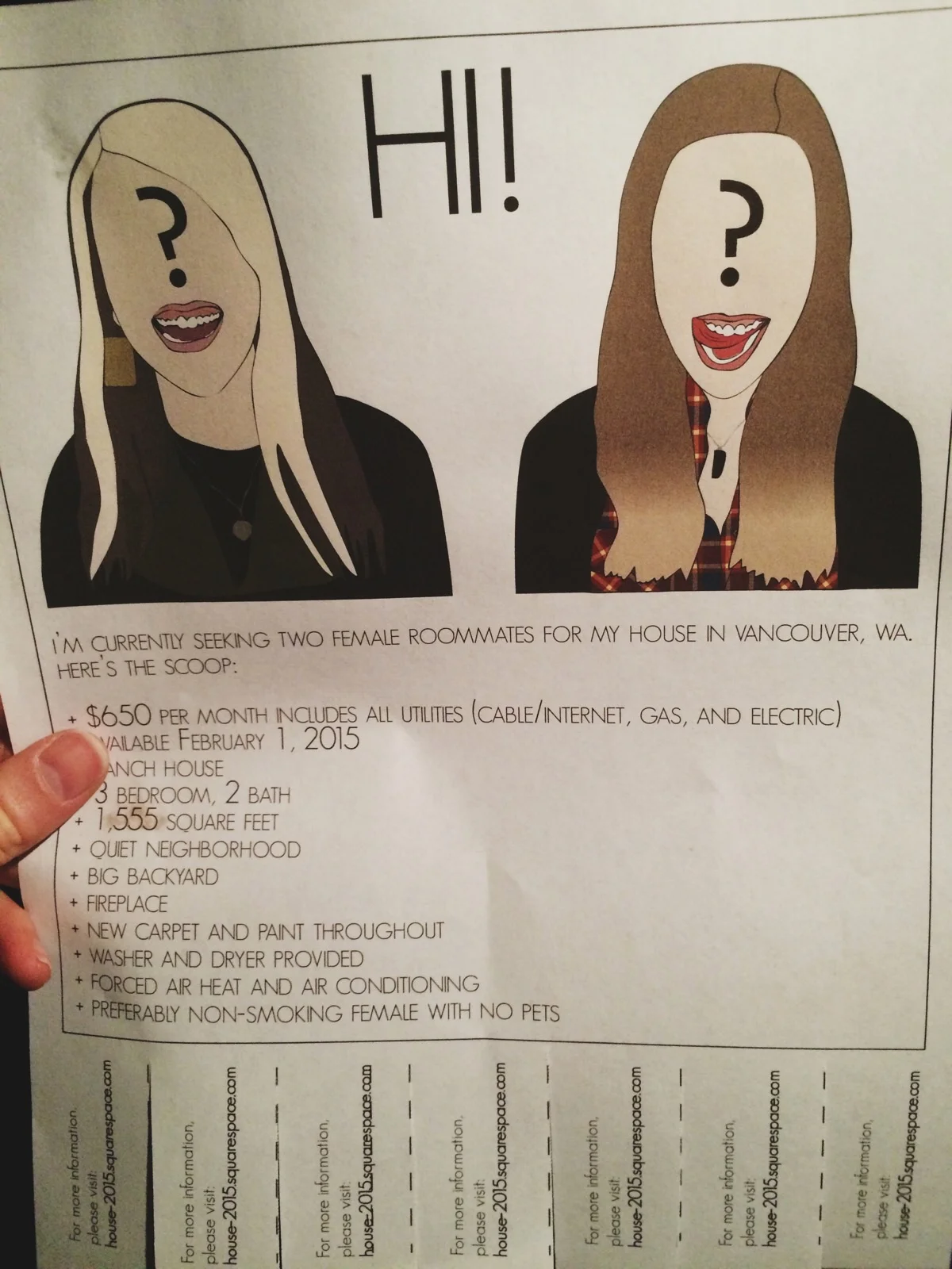 The hunt for roommates has begun!