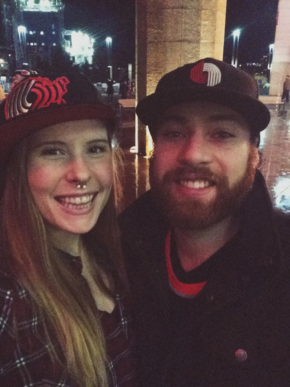 Nosebleeds at a Blazers game!