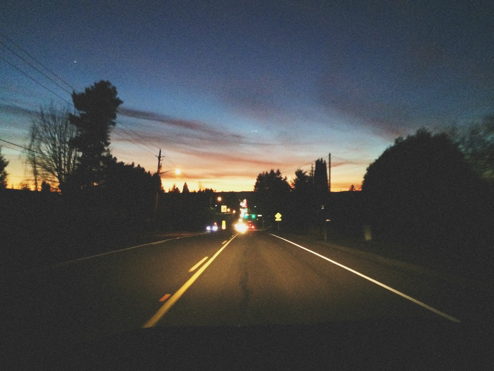 A beautiful, basically-Spring night drive