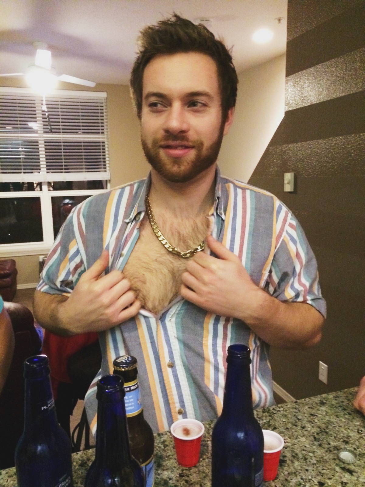 Marsh before the 80s Dance Party for Bris' birthday