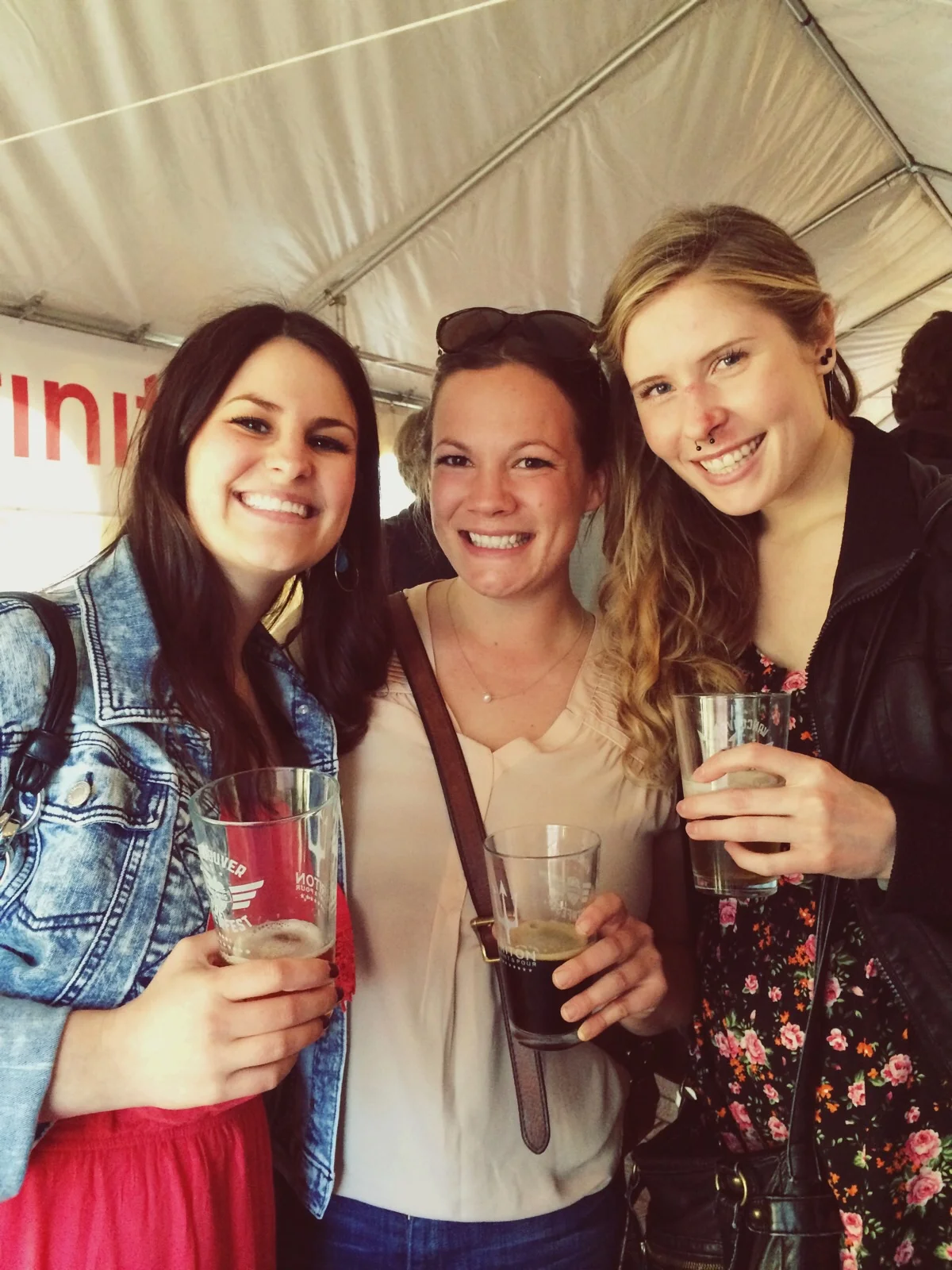 Bri, Katy, and me at Vancouver's Brewfest