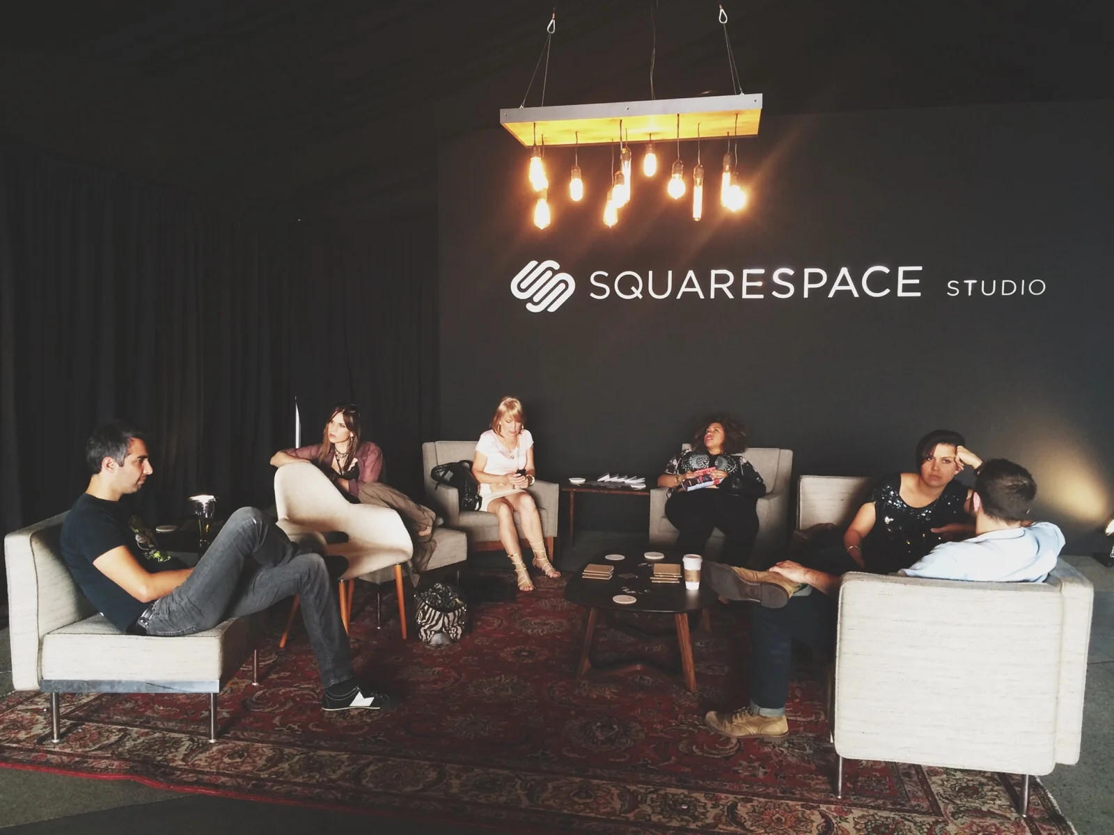 People kickin it' in the lounge