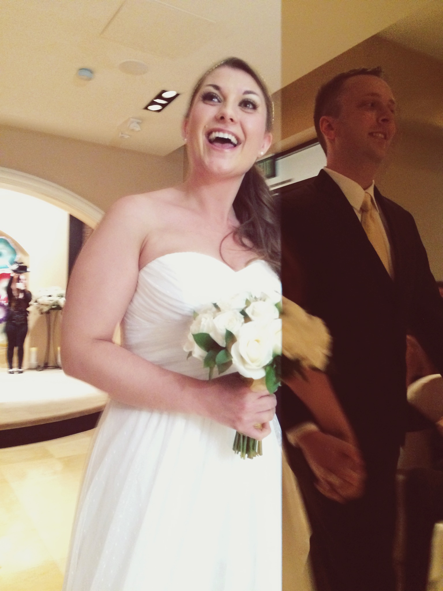Jenni and Ryan after the "I do's"