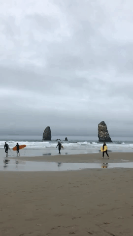 Haystack Rock Surfing.gif
